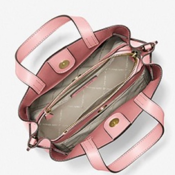 🌷BRAND new michael kors blush pink small pebbled leather satchel crossbody bag - Picture 3 of 10